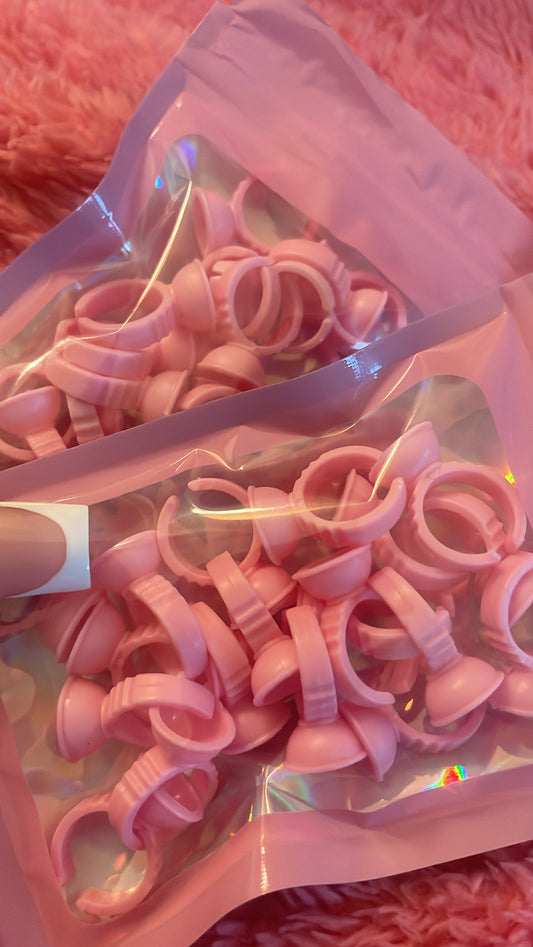 Lash adhesive rings